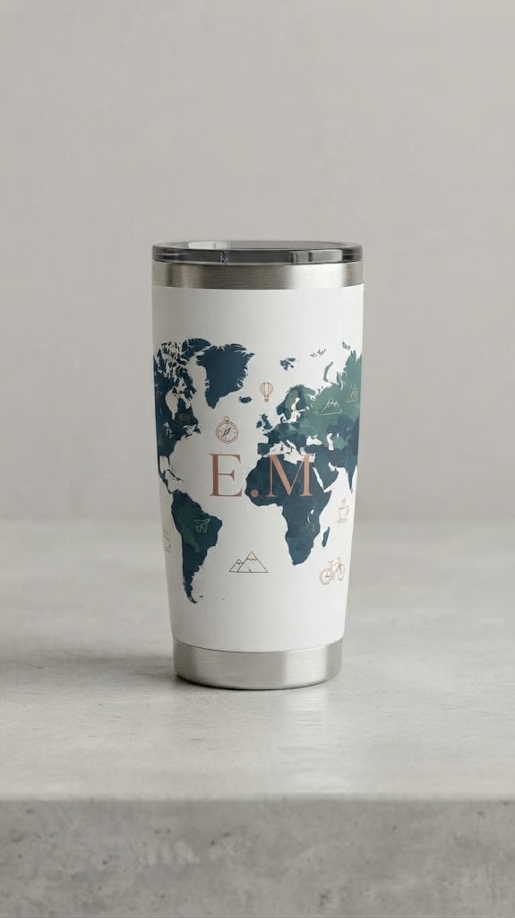 Tumbler Termico in Acciaio Personalizzato da Viaggio – Mantieni le Tue Bevande Calde o Fredde con Stile! 🥤✨