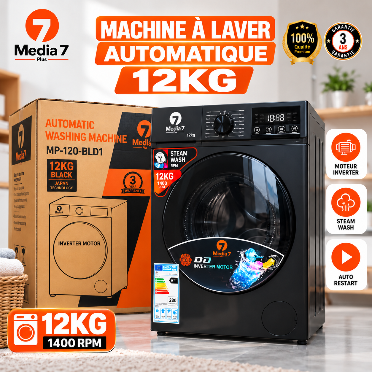 MP-120-BLD1  Machine à laver 12KG  _1