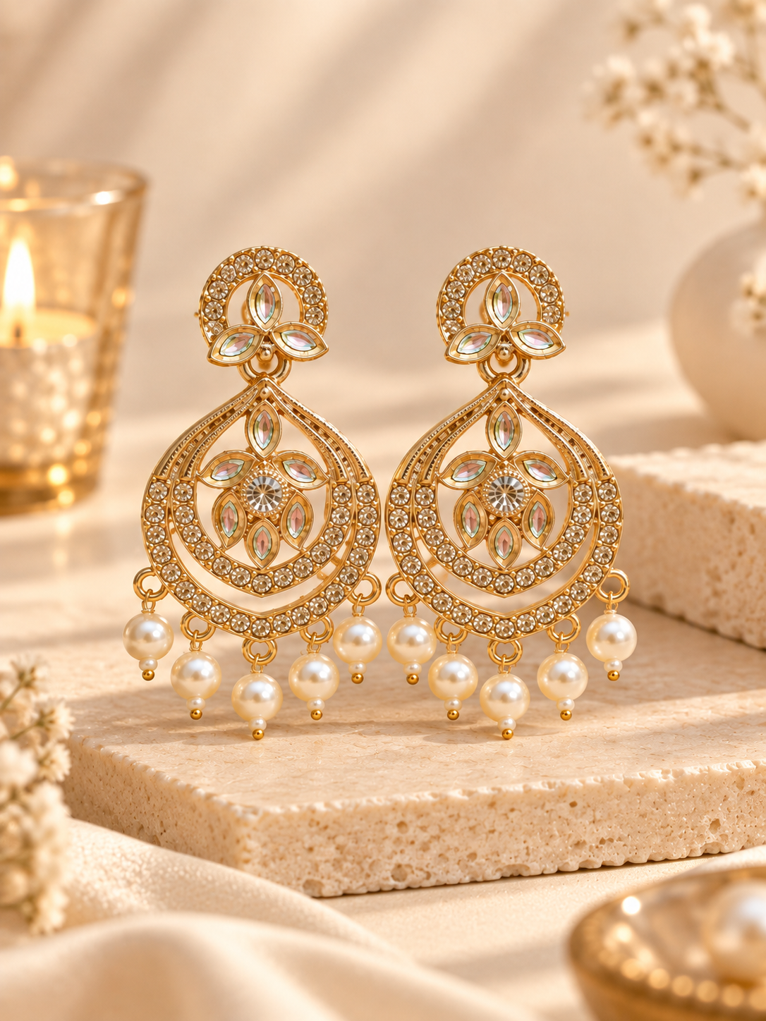 Royal Kundan Drops
