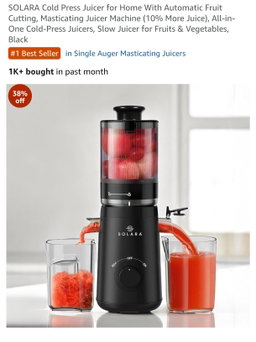 SOLARA Cold Press Juicer
