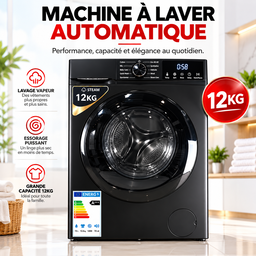 MACHINE À LAVER AUTOMATIQUE 12KG