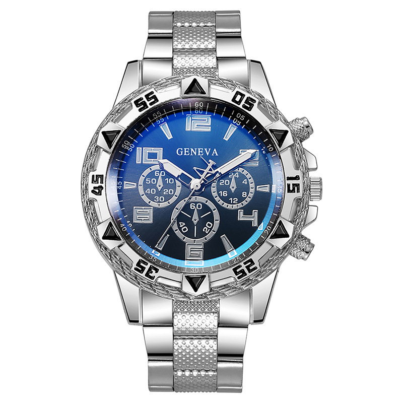 Geneva men's quartz fashion watch_5