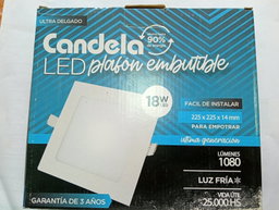 PLAFON LED DE EMBUTIR REDONDO Y CUADRADO 