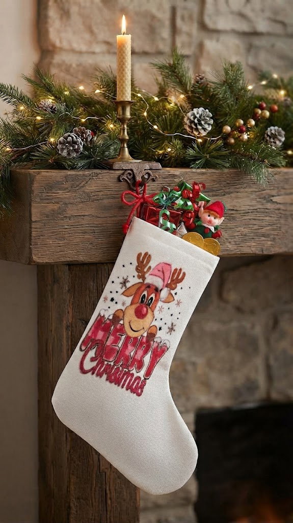 Calza di Natale Personalizzata – Rendi Magica l'Attesa dei Doni sul Camino! 🎄🧦