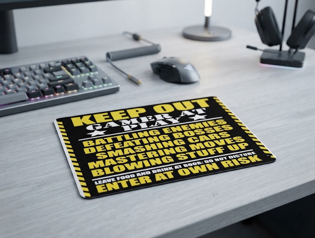 Targa / Cartello "Keep Out Gamer at Play" – Accessorio Divertente e Decorativo per la Stanza dei Videogiochi! 🎮⚠️