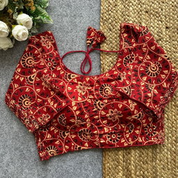 COTTON SIDE ELASTIC BLOUSE 