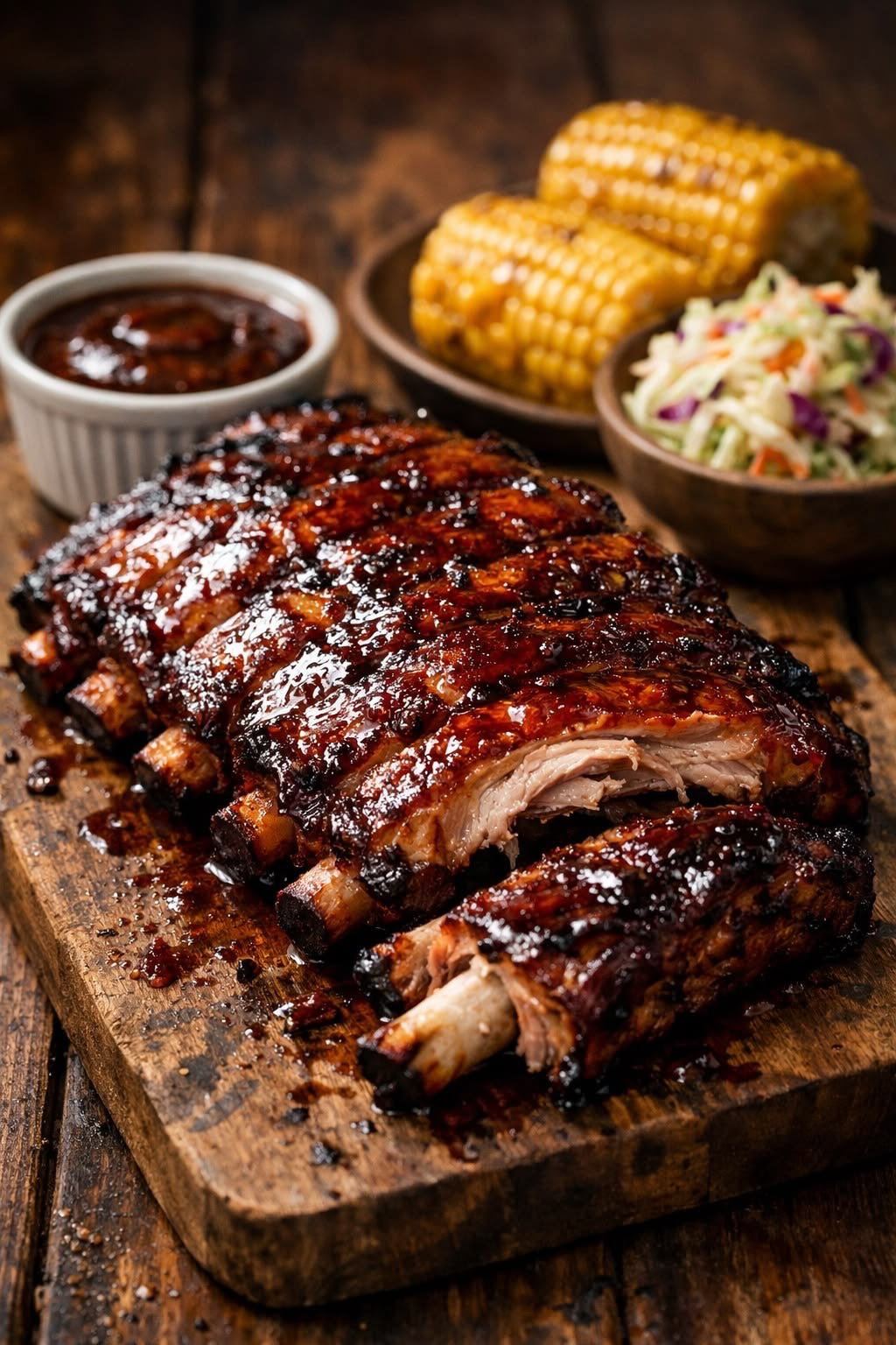 Costillas St Louis en Salsa BBQ de maracuya