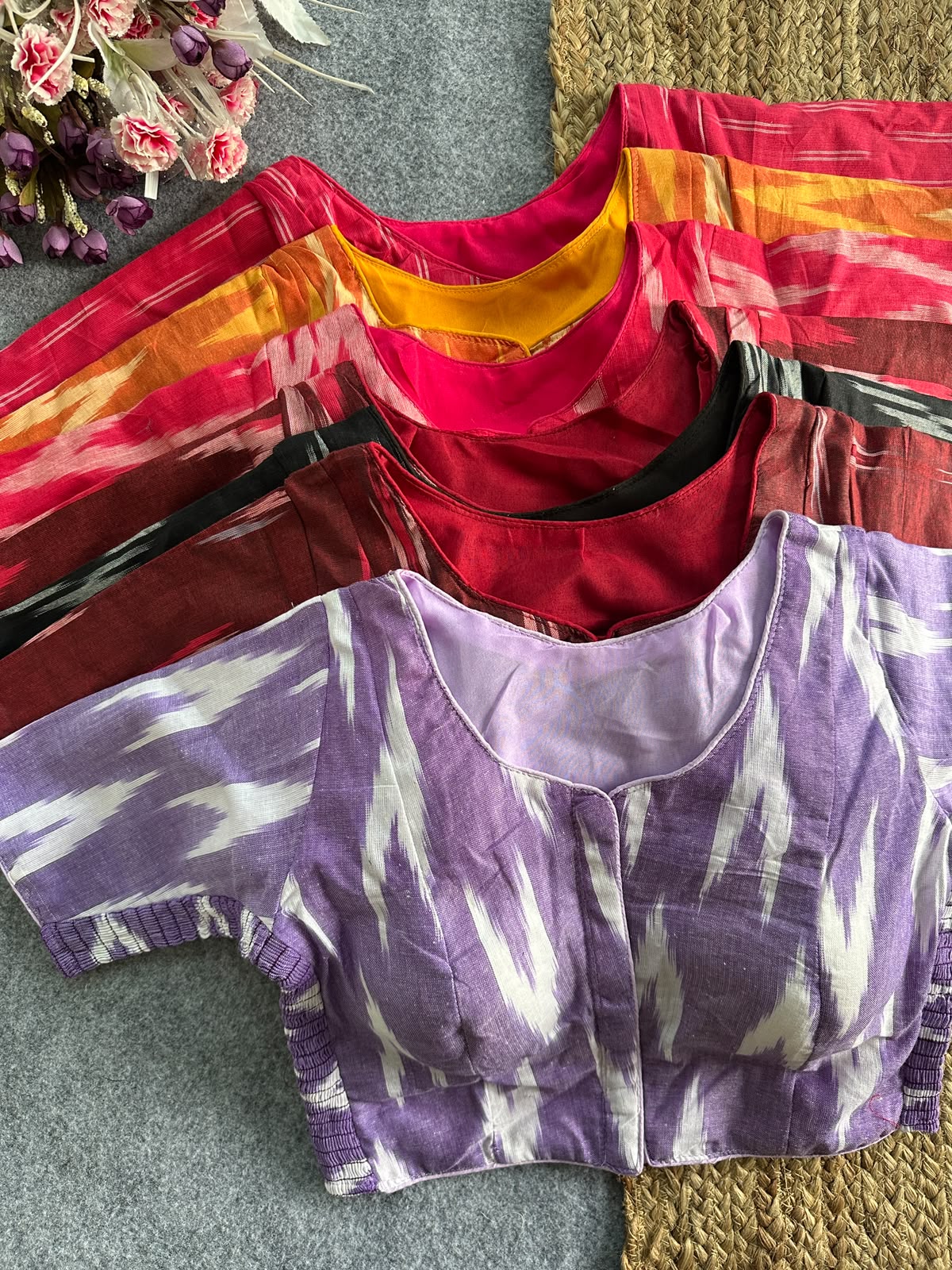 IKKAT ELASTIC BLOUSE 