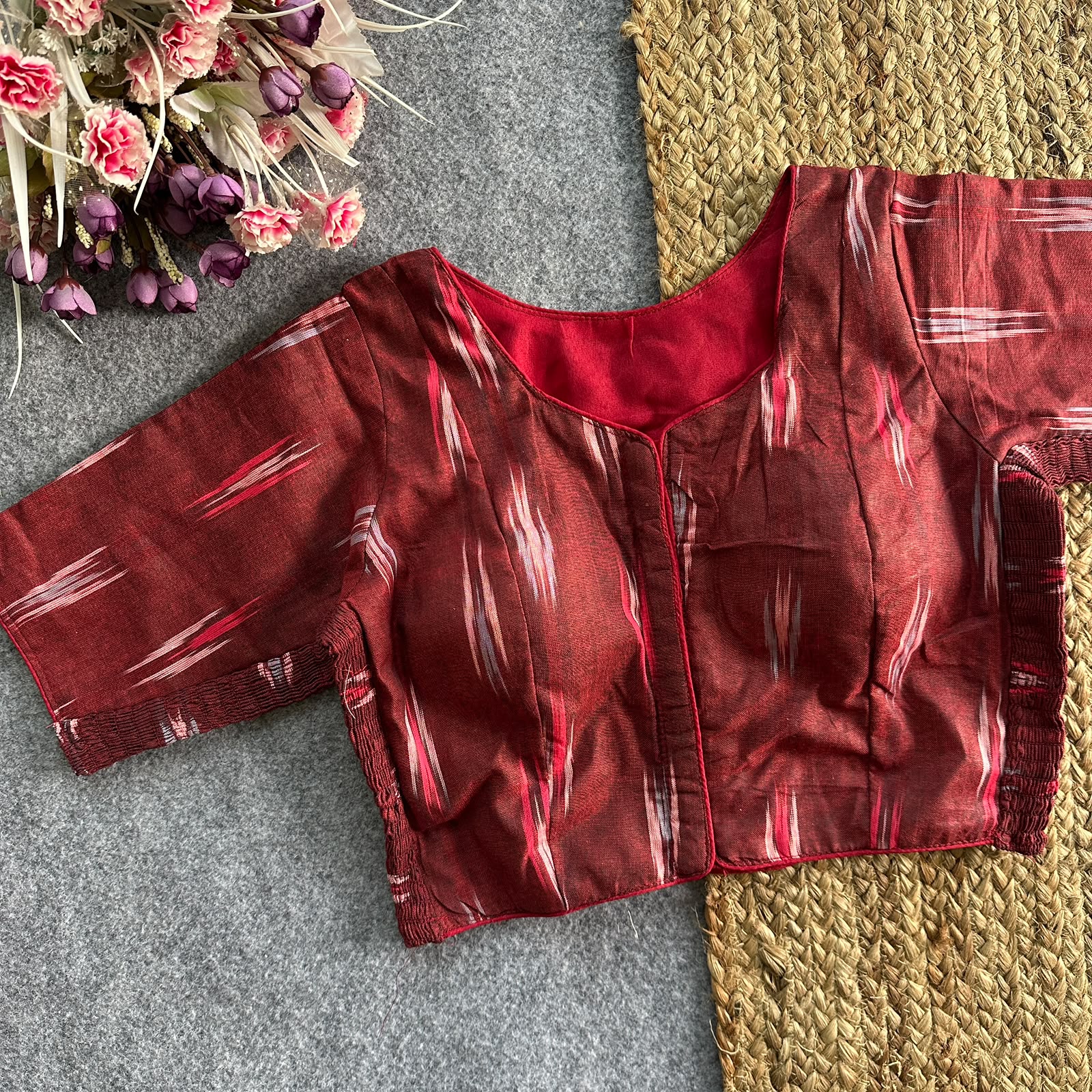 IKKAT ELASTIC BLOUSE _1
