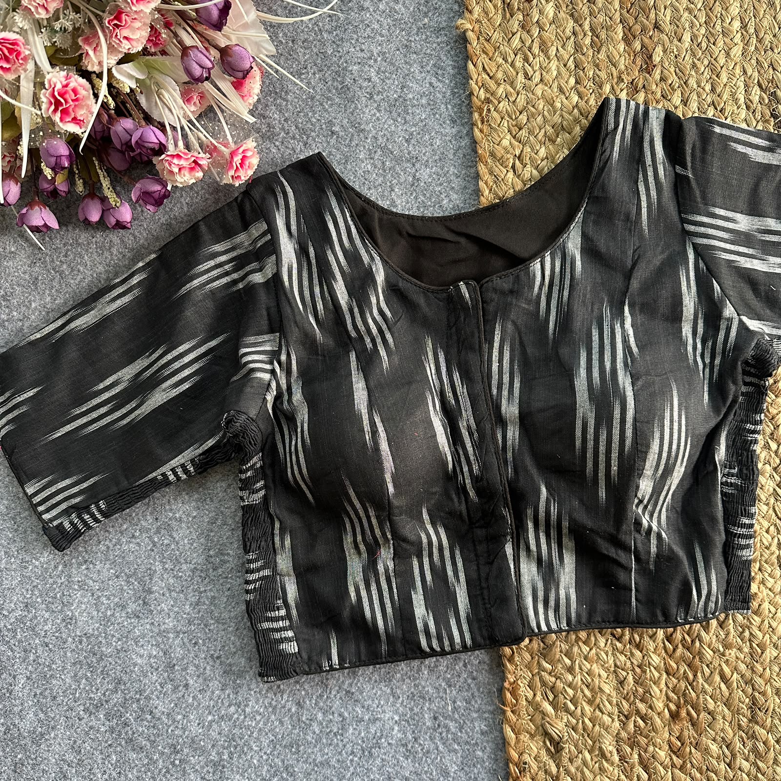 IKKAT ELASTIC BLOUSE _5