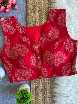 AJRAKH SLEEVLESS BLOUSE 