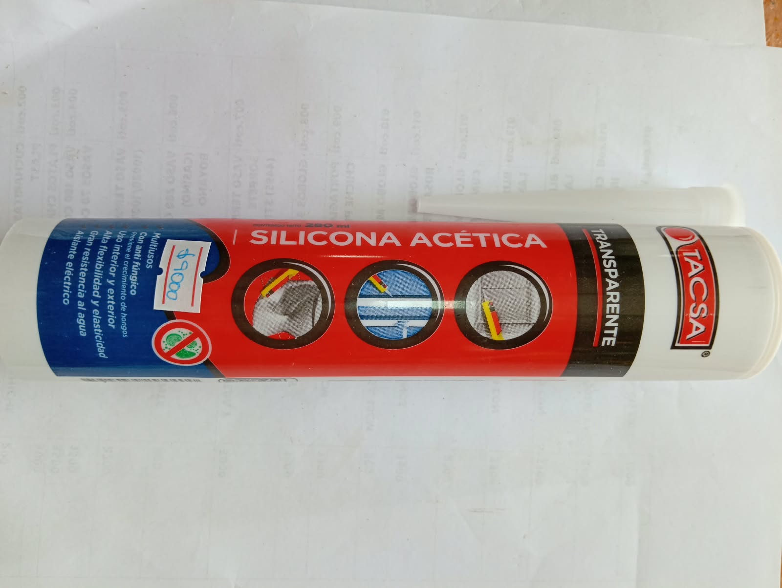 Silicona acética transparente TACSA_0