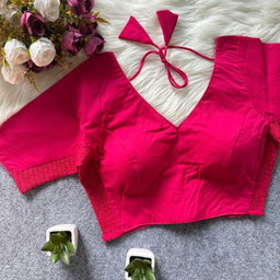 PLAIN ELASTIC BLOUSE 