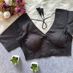 PLAIN ELASTIC BLOUSE 