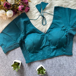 PLAIN ELASTIC BLOUSE 