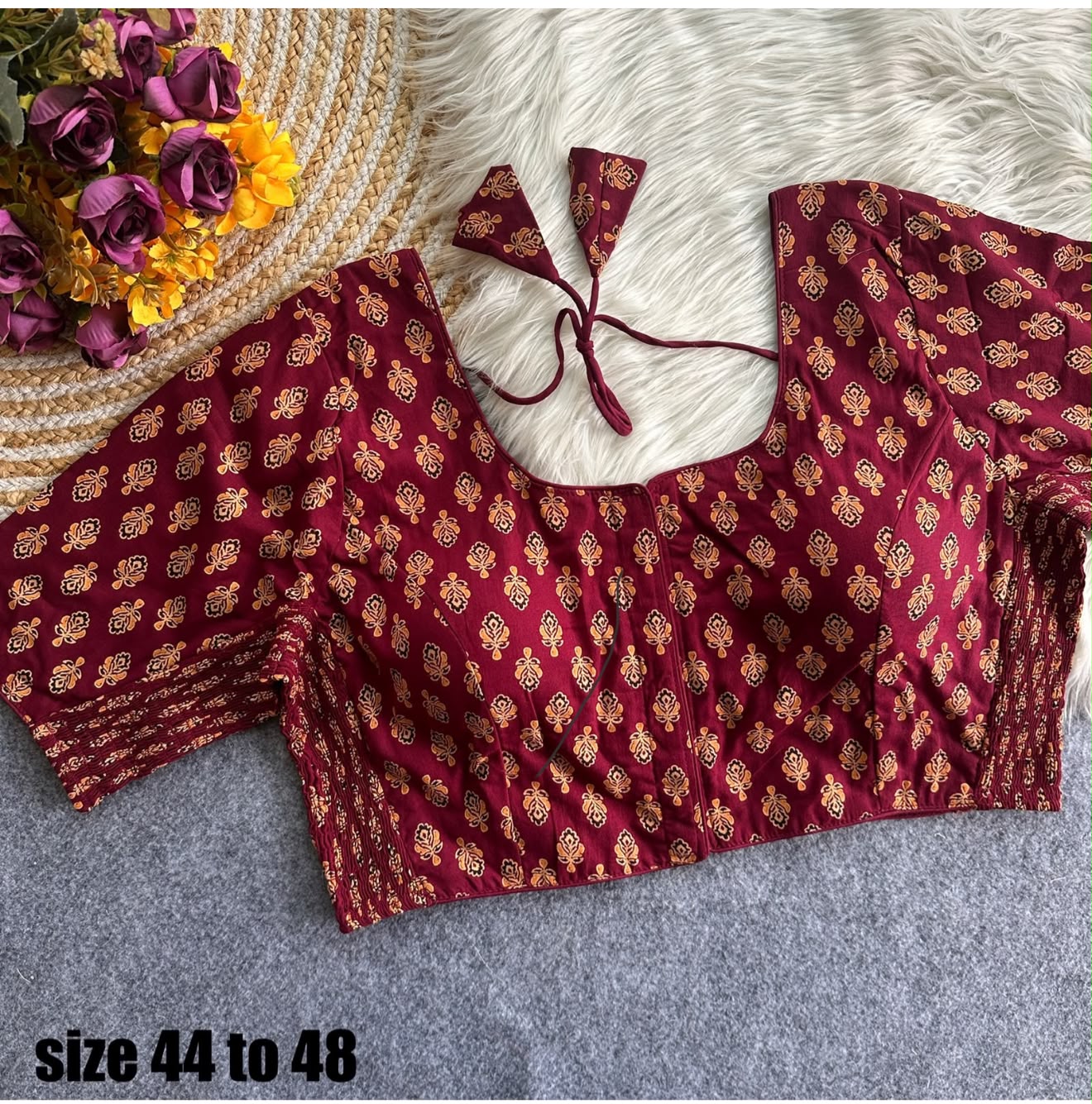 AJRKH BUTTI ELASTIC BLOUSE _5