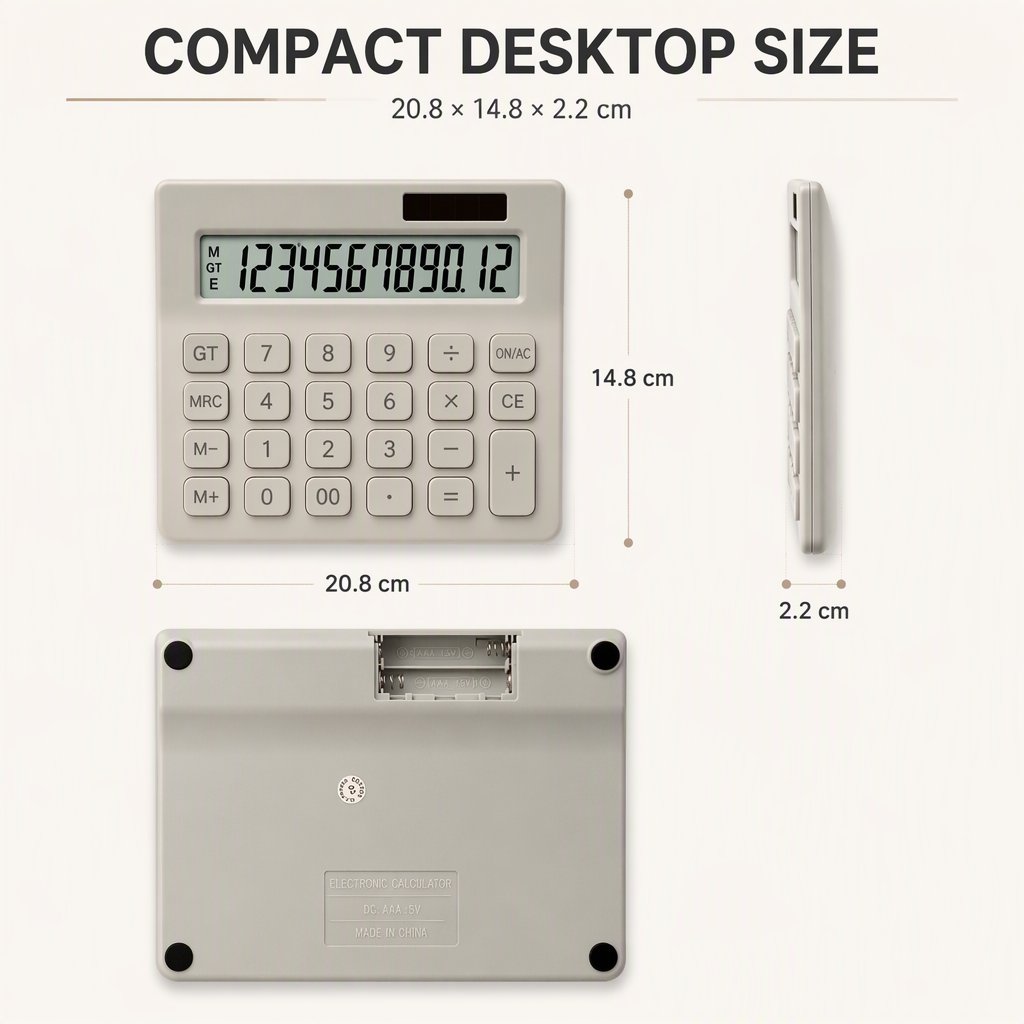 Calculatrice avec Tablette d'Écriture LCD 12 Chiffres - حاسبة رقمية مع لوحة كتابة_2