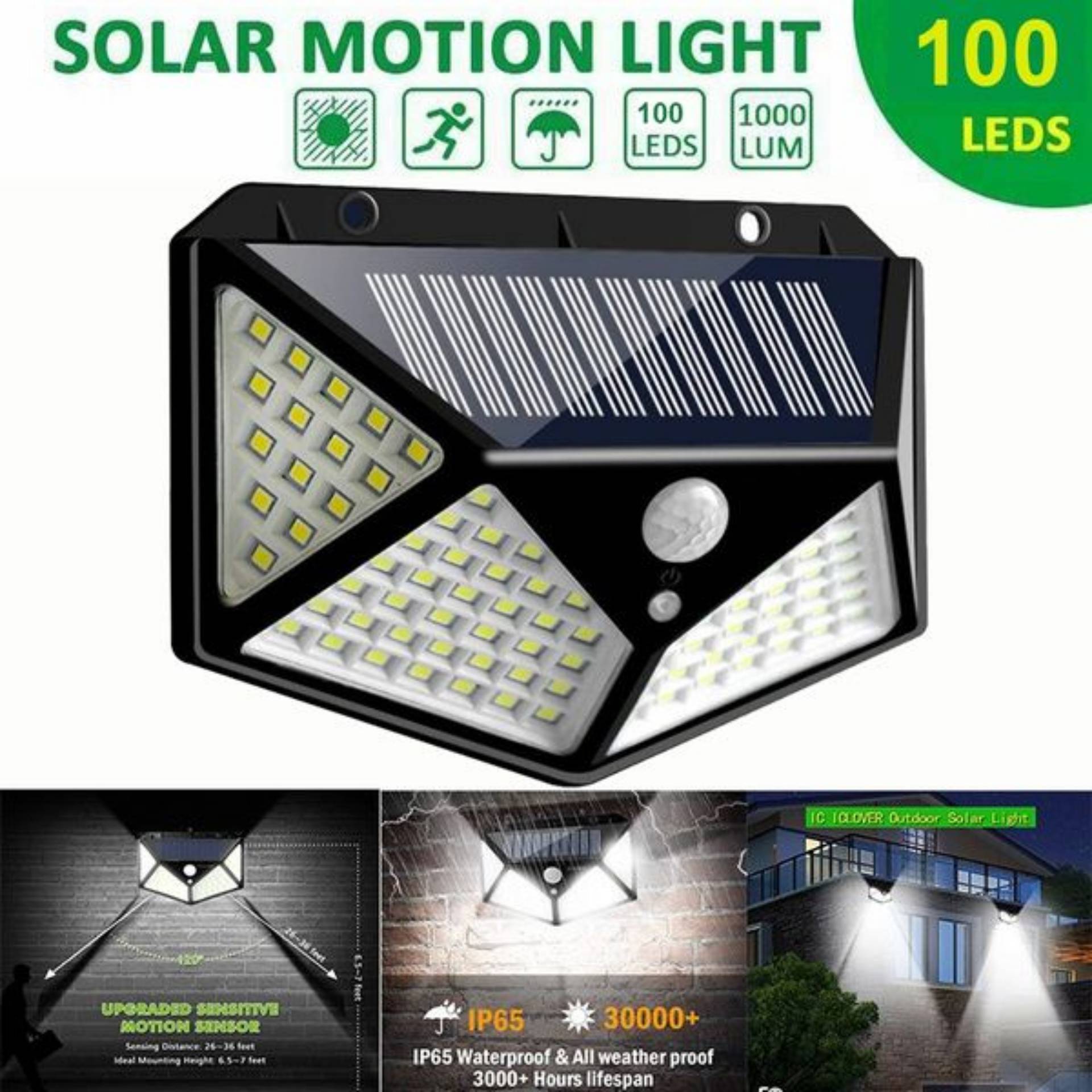 Solar Wall Lamp 100 Led Light (P00110)_0