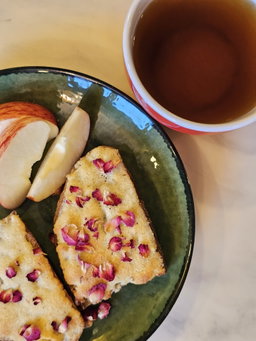 Deepavali Special: Saffron Badam Halwa Focaccia
