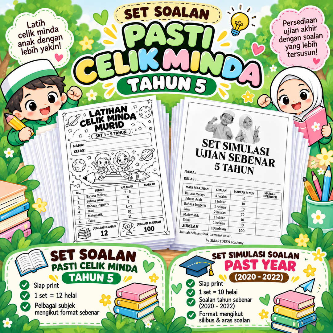 [SOFTCOPY] SET SOALAN CELIK MINDA ( PASTI ) - 5 TAHUN