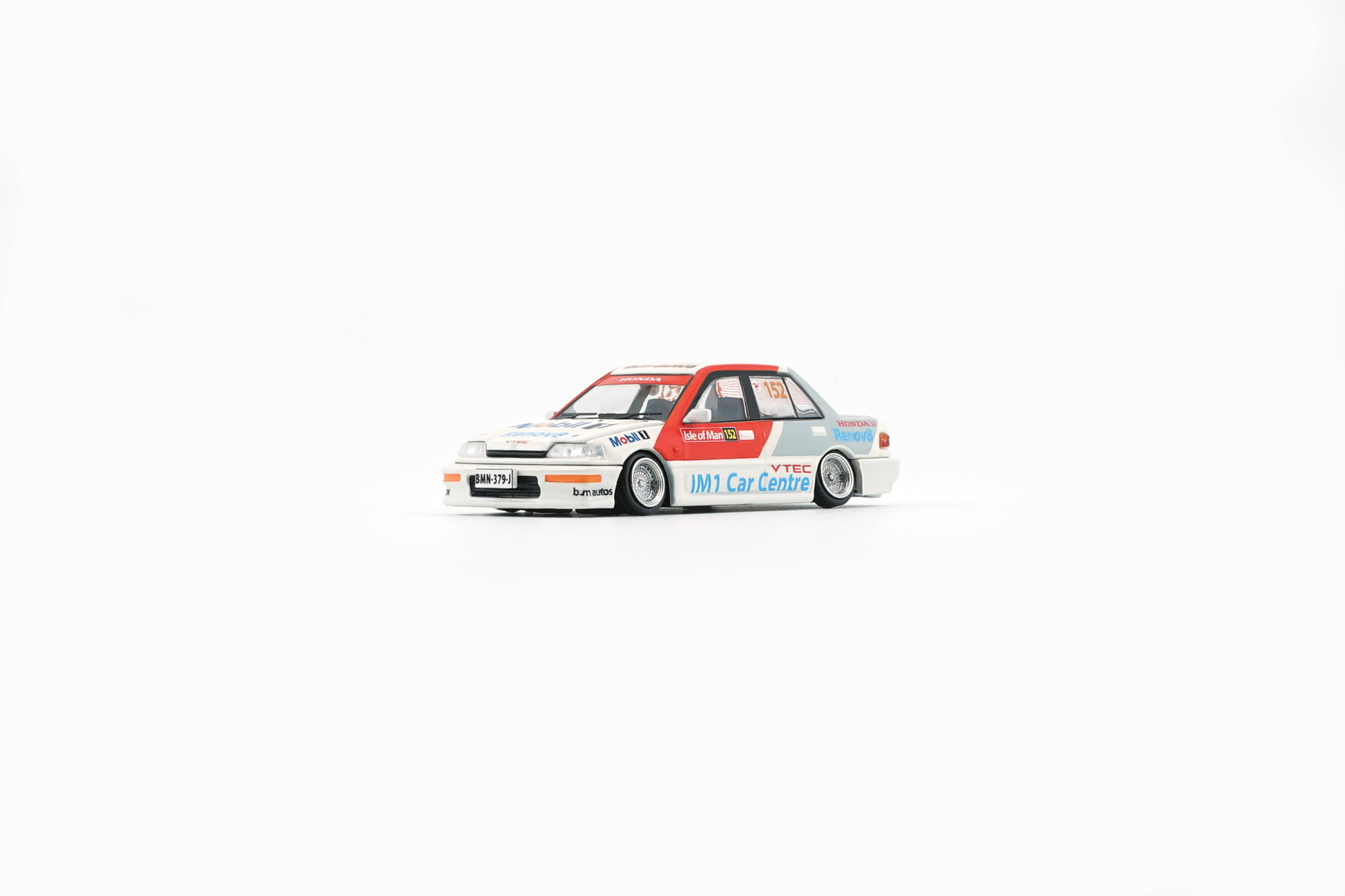 BMC MODEL 1/64 HONDA CIVIC EF2 1991 WHITE MOBIL_8