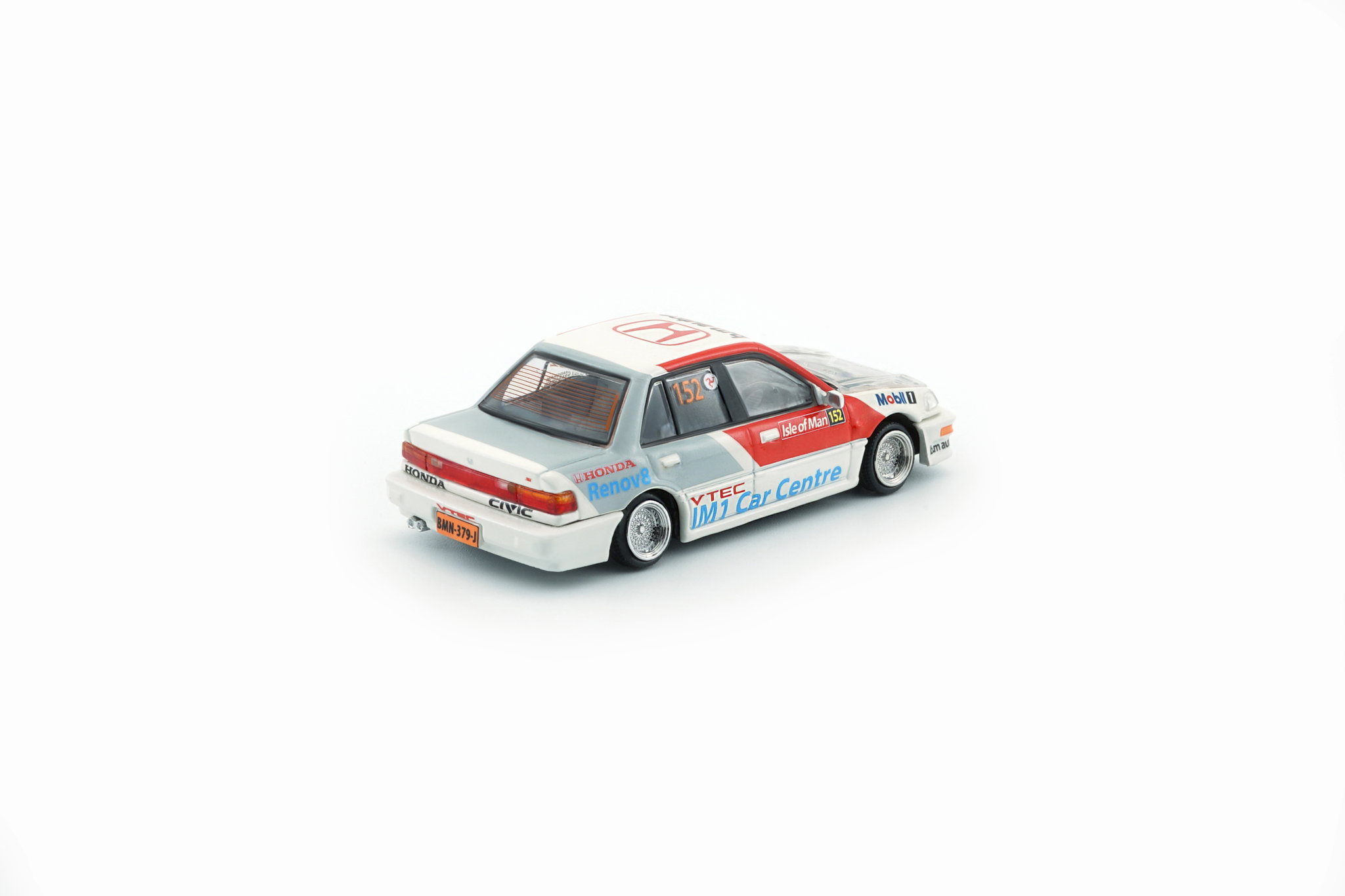 BMC MODEL 1/64 HONDA CIVIC EF2 1991 WHITE MOBIL_10