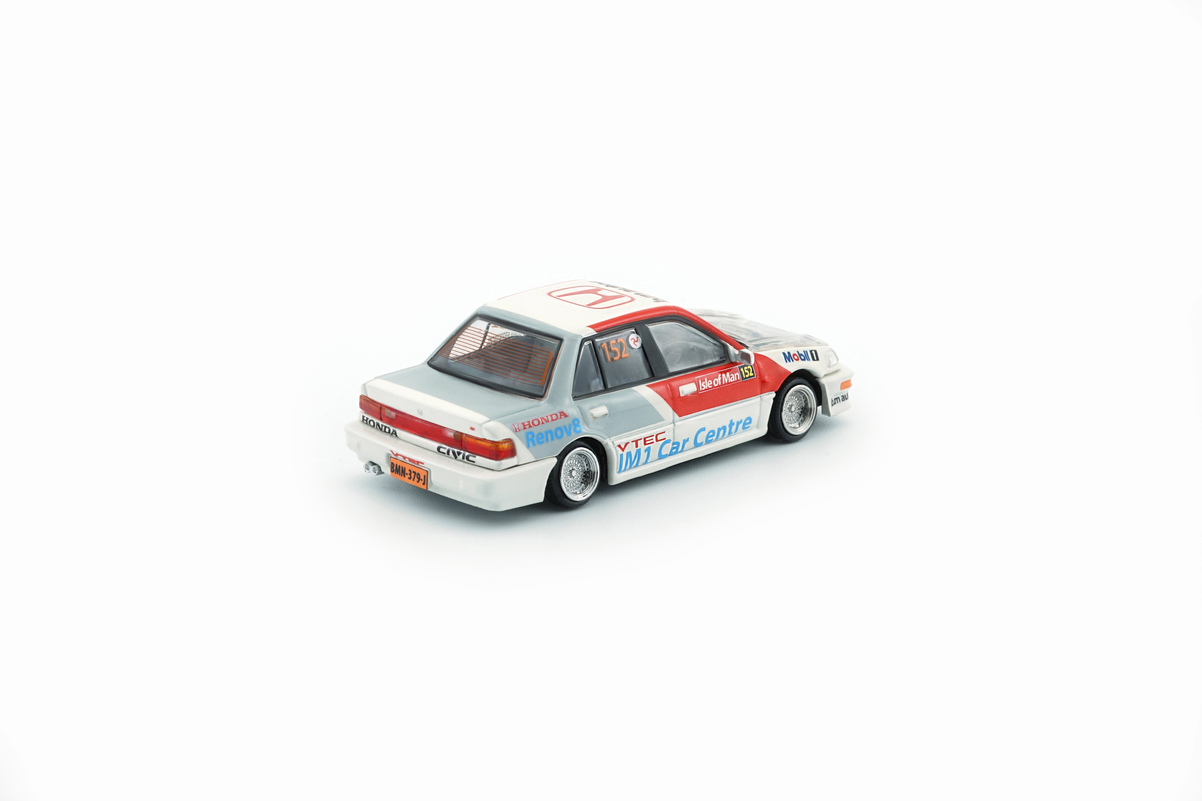 BMC MODEL 1/64 HONDA CIVIC EF2 1991 WHITE MOBIL_10