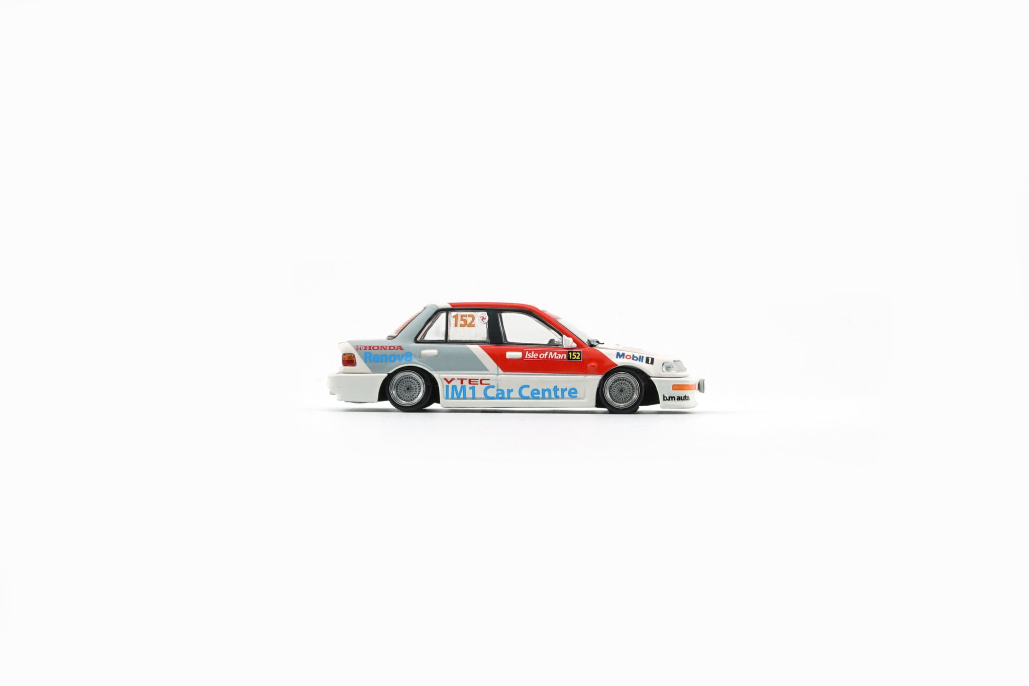 BMC MODEL 1/64 HONDA CIVIC EF2 1991 WHITE MOBIL_3