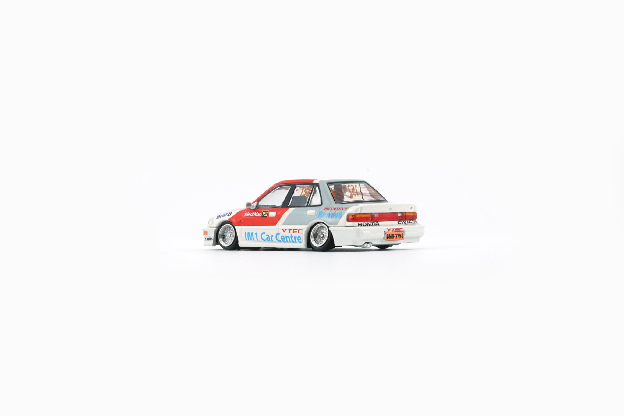 BMC MODEL 1/64 HONDA CIVIC EF2 1991 WHITE MOBIL_6
