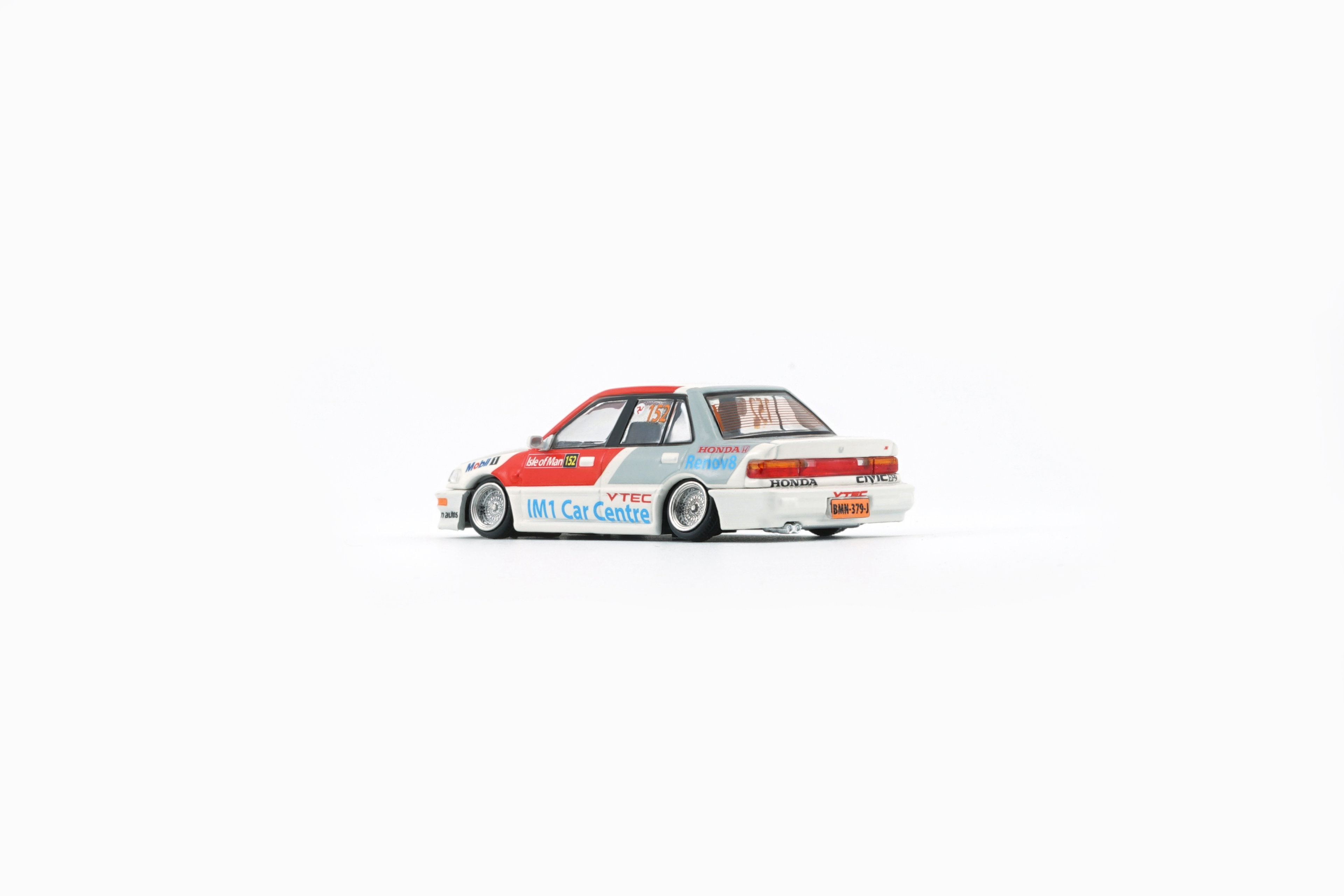 BMC MODEL 1/64 HONDA CIVIC EF2 1991 WHITE MOBIL_6