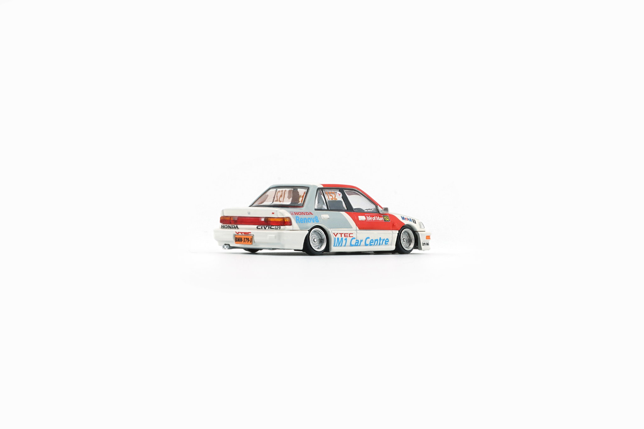 BMC MODEL 1/64 HONDA CIVIC EF2 1991 WHITE MOBIL_4