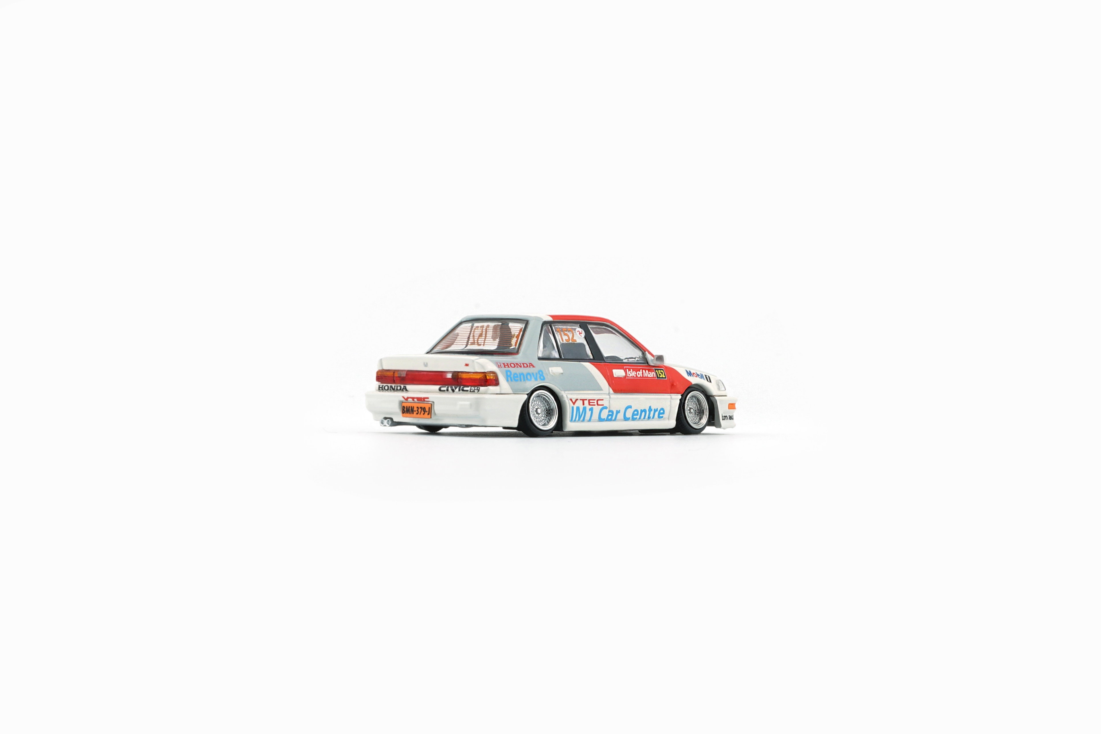 BMC MODEL 1/64 HONDA CIVIC EF2 1991 WHITE MOBIL_4