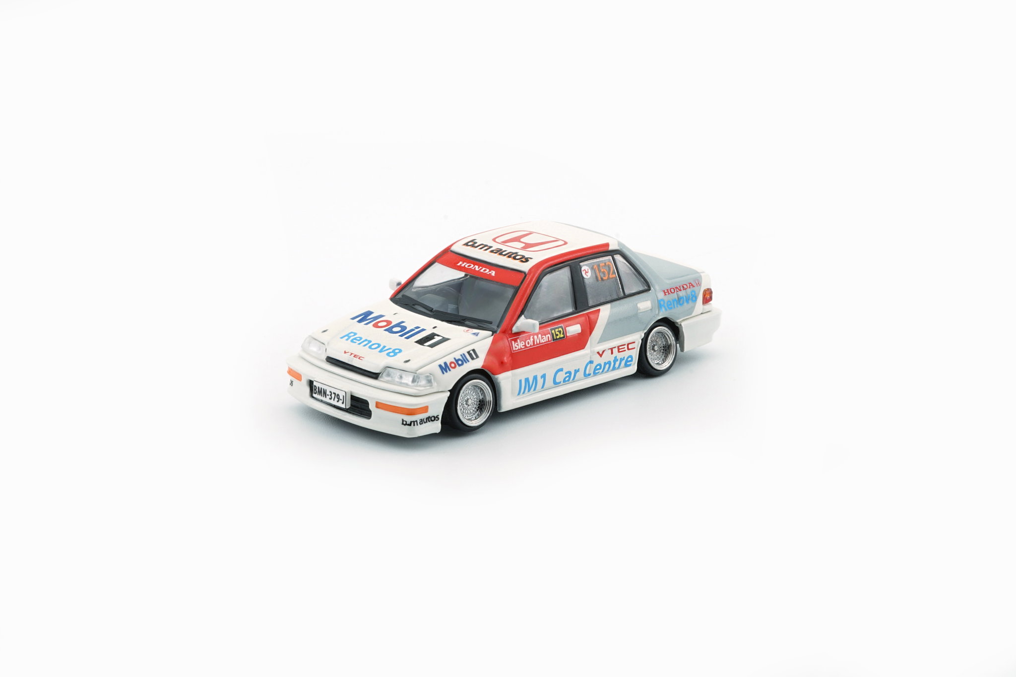 BMC MODEL 1/64 HONDA CIVIC EF2 1991 WHITE MOBIL_9