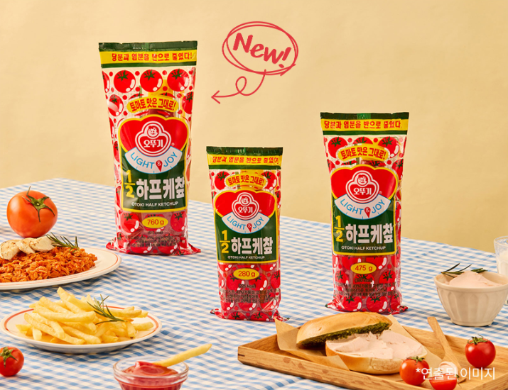 오뚜기 LIGHT&JOY 1/2하프케찹 Ketchup 280G_0