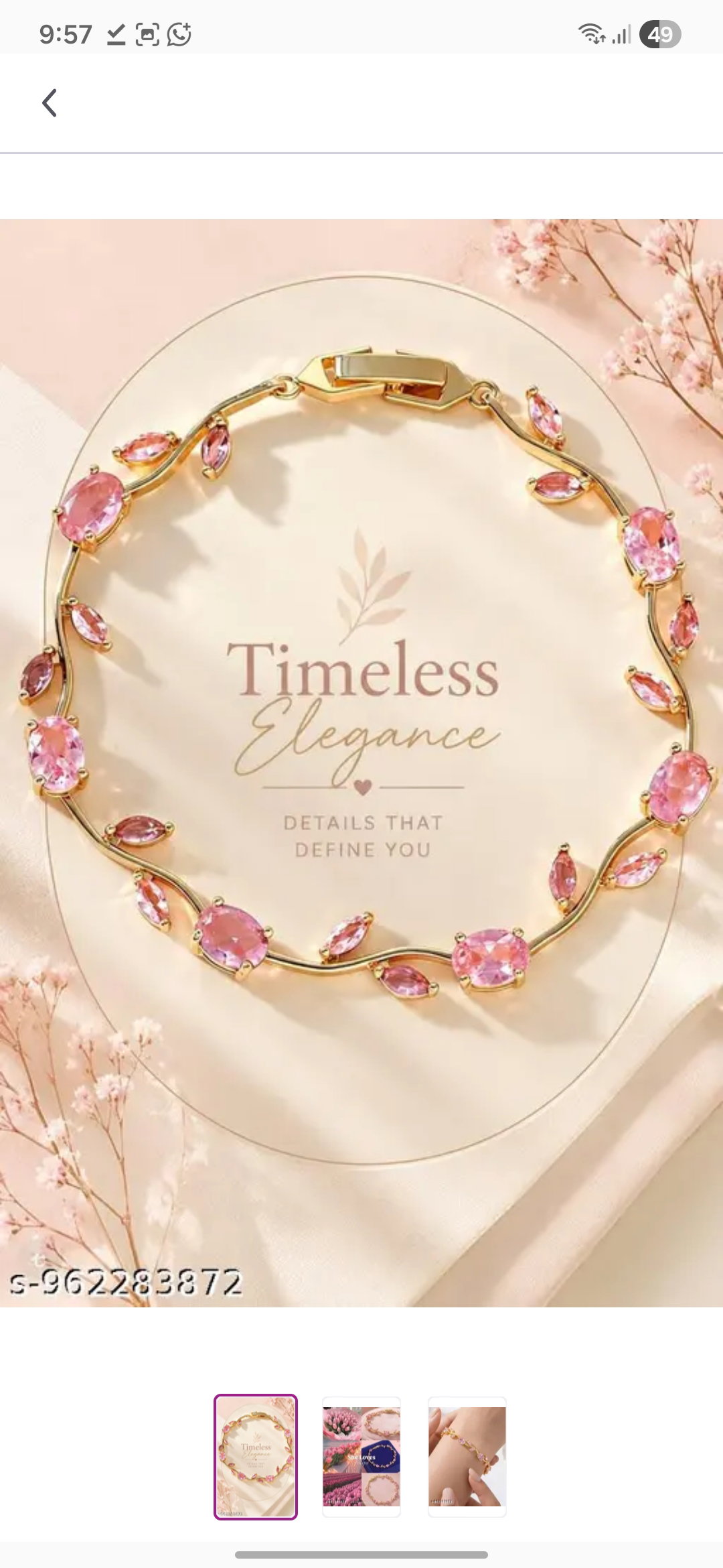 Premium Tulip Flower Bracelet - Perfect Birthday Gift_1