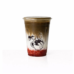Strawberry Hojicha Latte (Iced)