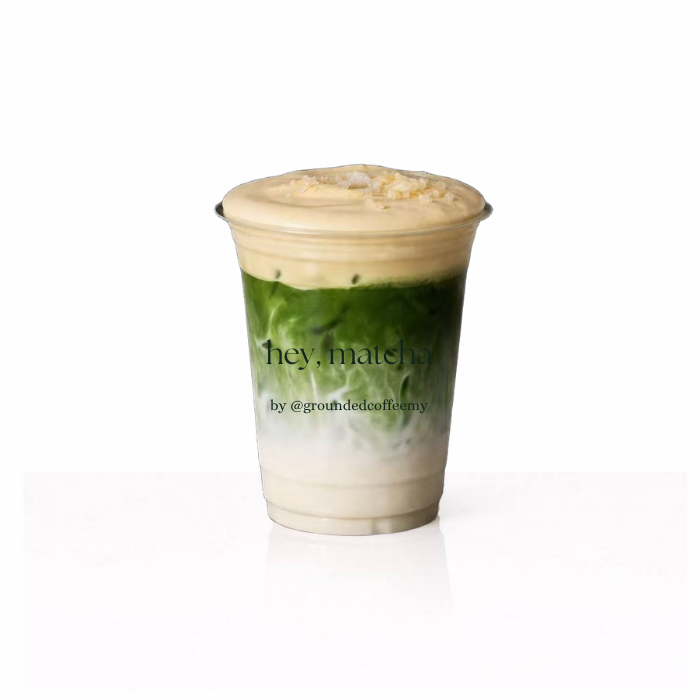 Salted Honey Cream Matcha Latte (Iced)