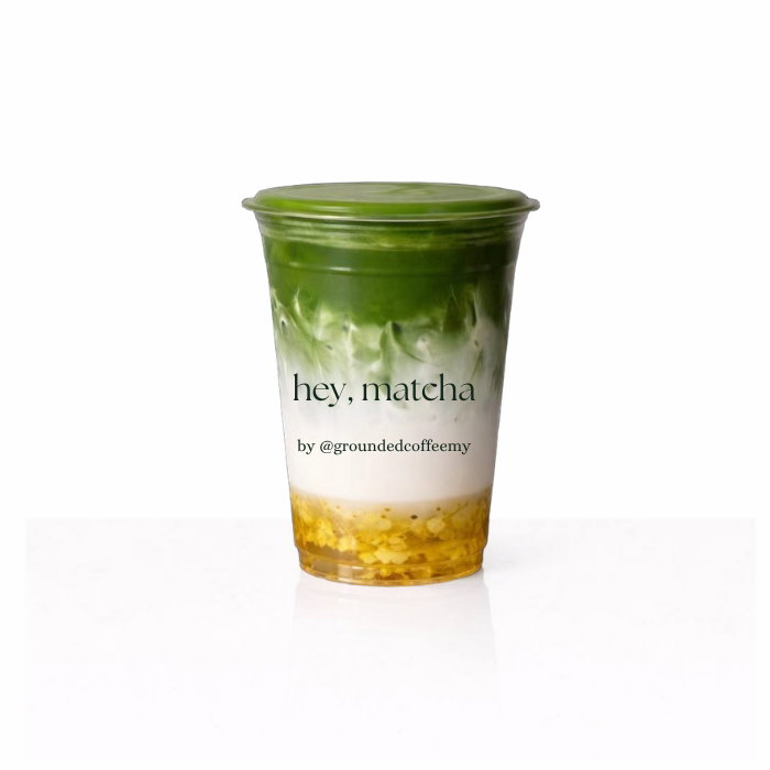 Osmanthus Matcha Latte (Iced)