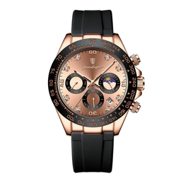 Poedagar Daytona Silicone Rose Gold