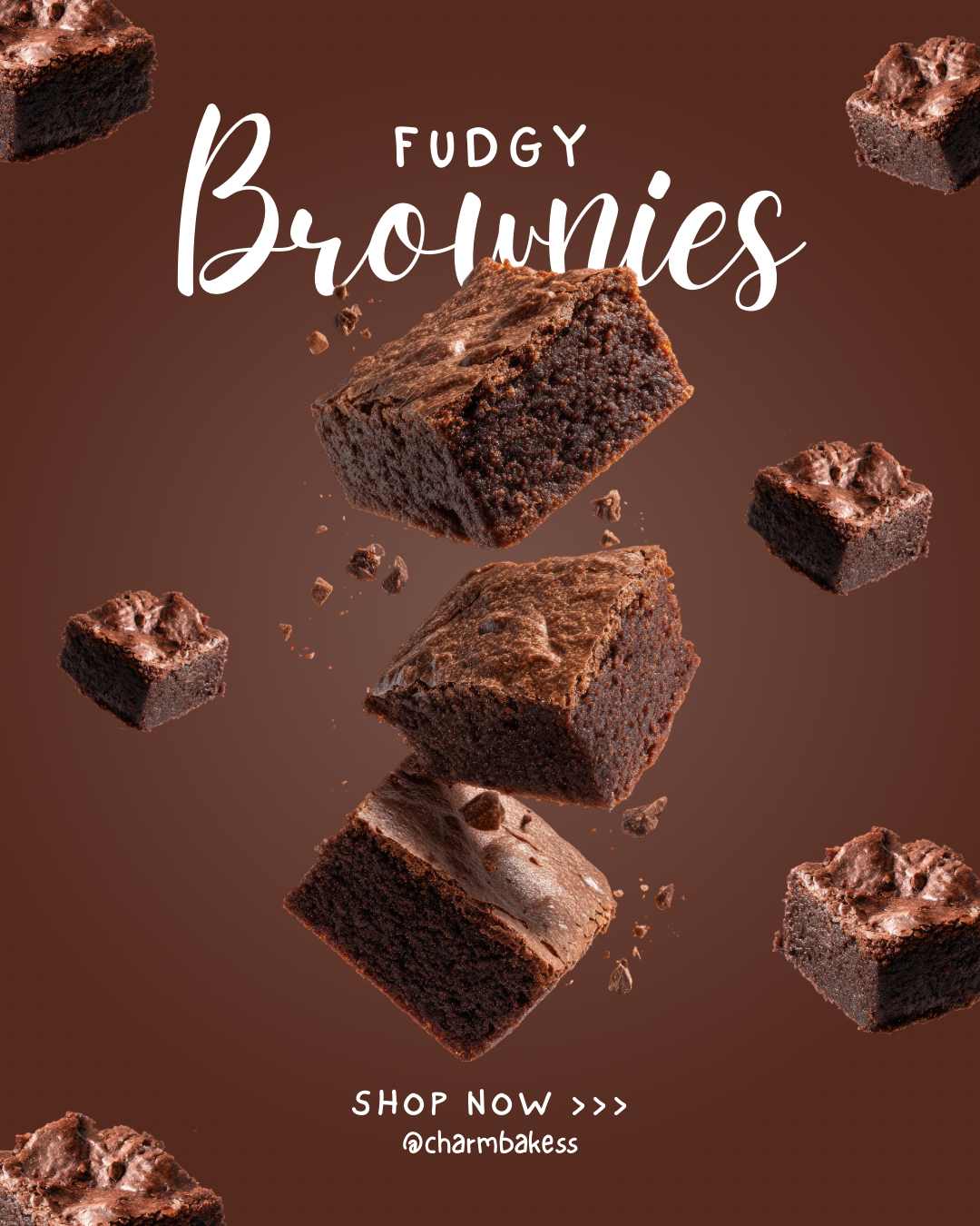 Fudgy Chocolate Brownies 🍫 (6-inch)