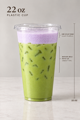 Premium Matcha Ube Latte