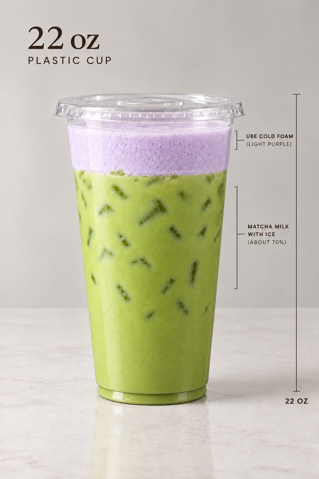 Premium Matcha Ube Latte