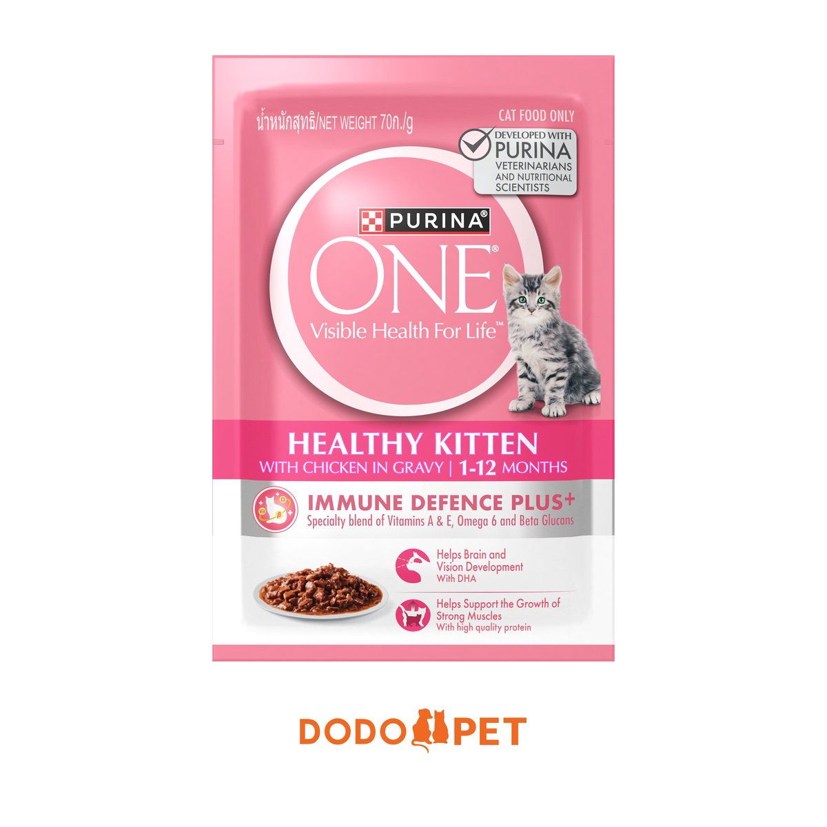 Purina ONE Wet Cat Food Pouch (In Gravy) - 85g_3