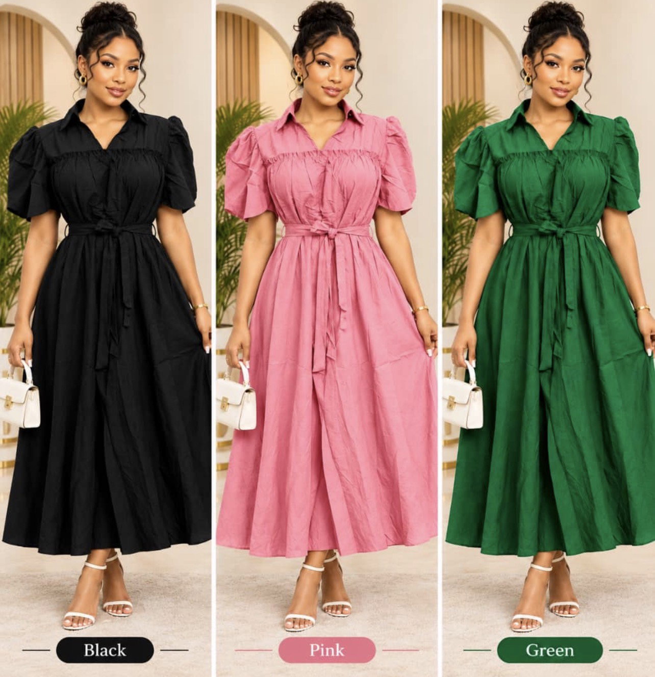 Flared dress M-XXX