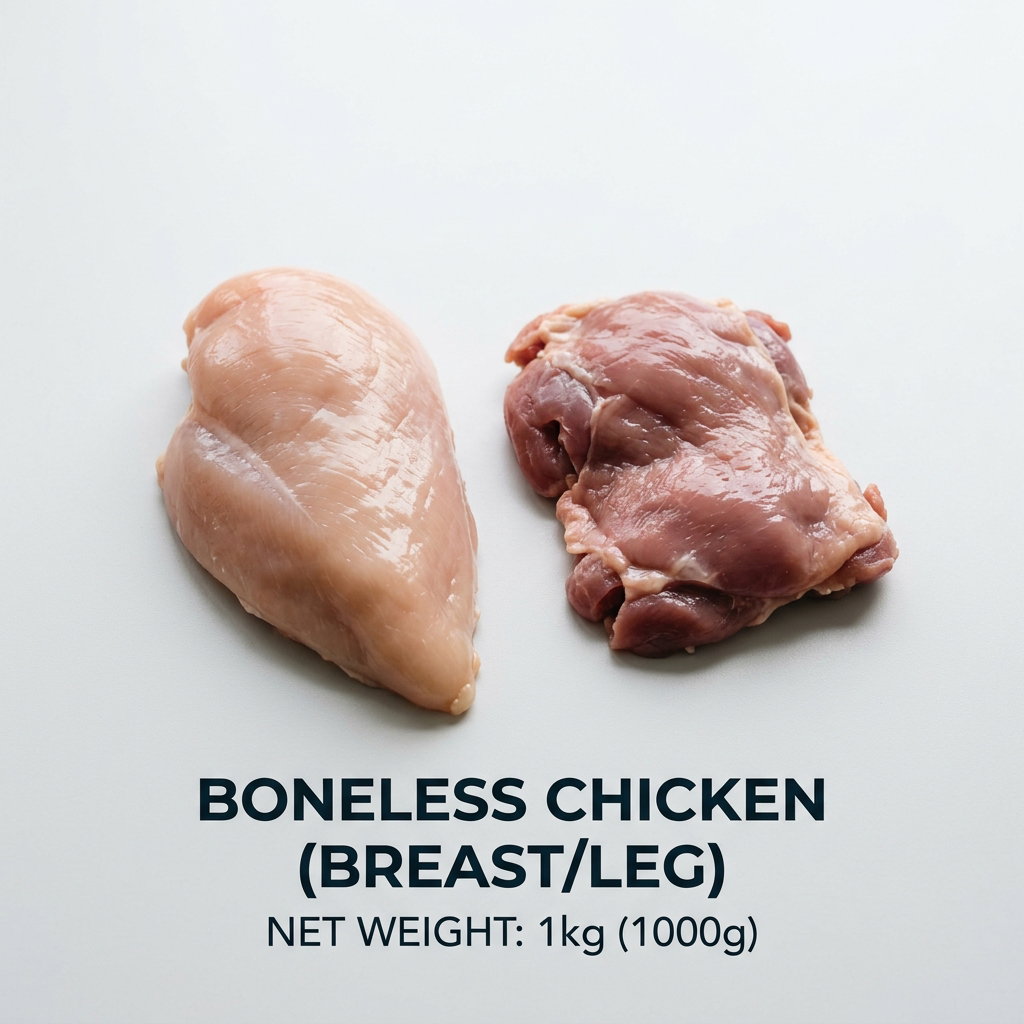 Boneless chicken (breast/leg) 1kg