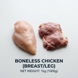 Boneless chicken (breast/leg) 1kg