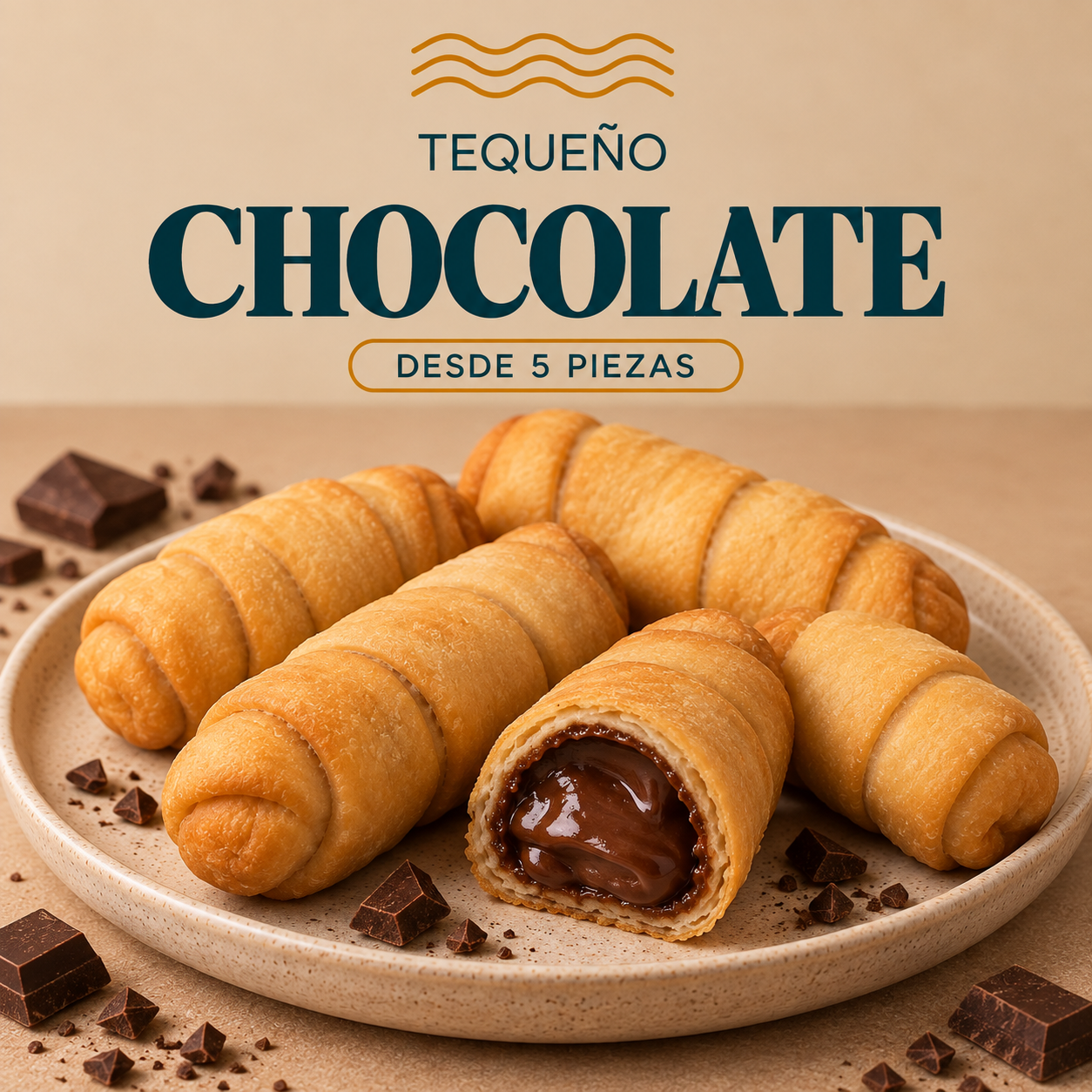 Tequeño Chocolate | Desde 5 pzas._0