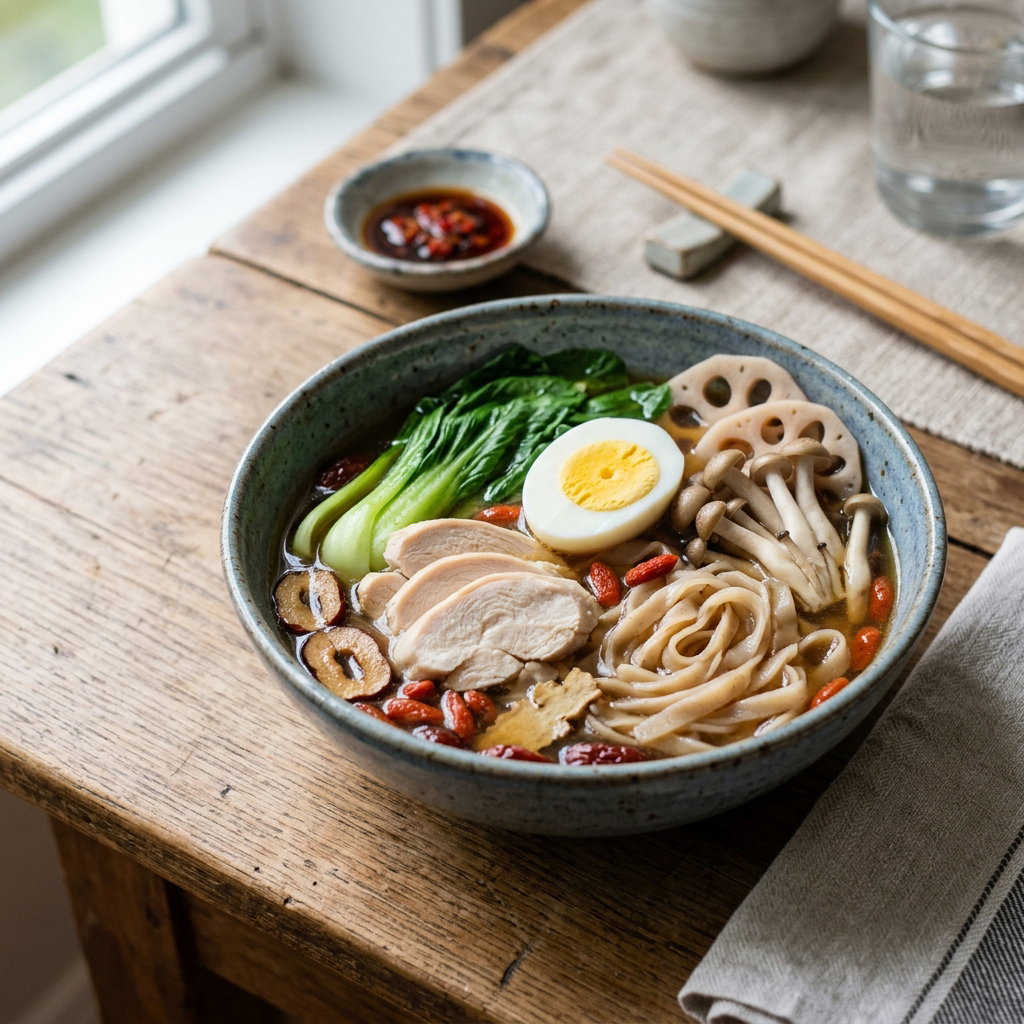 Hua Tiao Chicken Noodle Soup (Chilled)