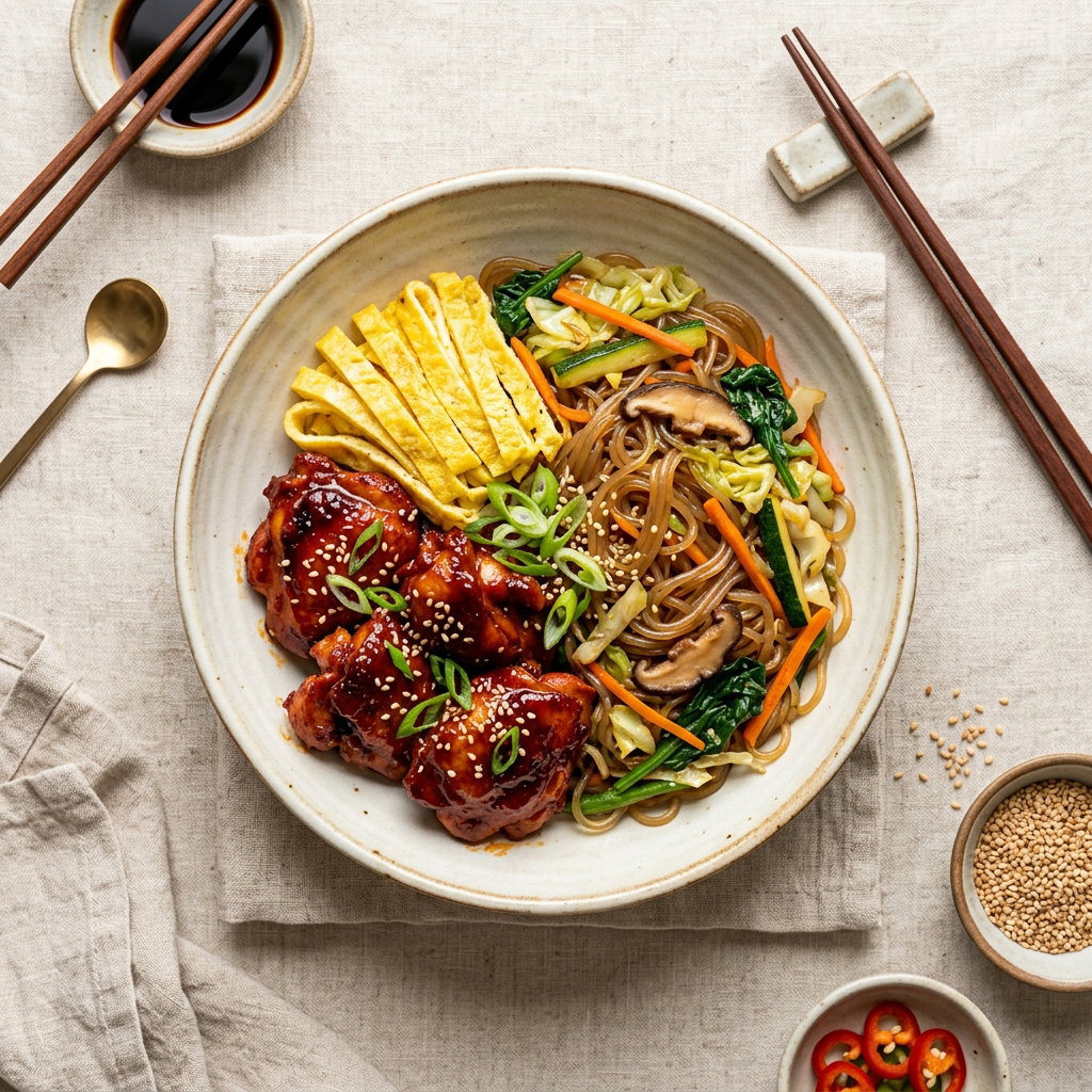 Gochujang Chicken & Japchae (Frozen)