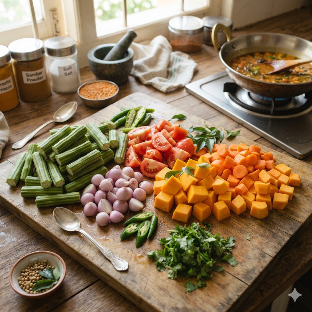 Sambar cut vegetables pack_0